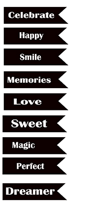Flat banner words celebrate 100 x 150sold 3\'s